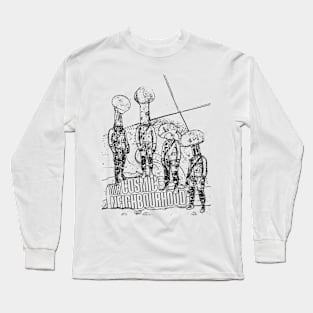 Cosmic Neighbourhood Magic Mushroom Head Comic Art Long Sleeve T-Shirt